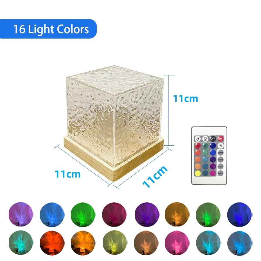 AquaGlow™ Cube Lamp